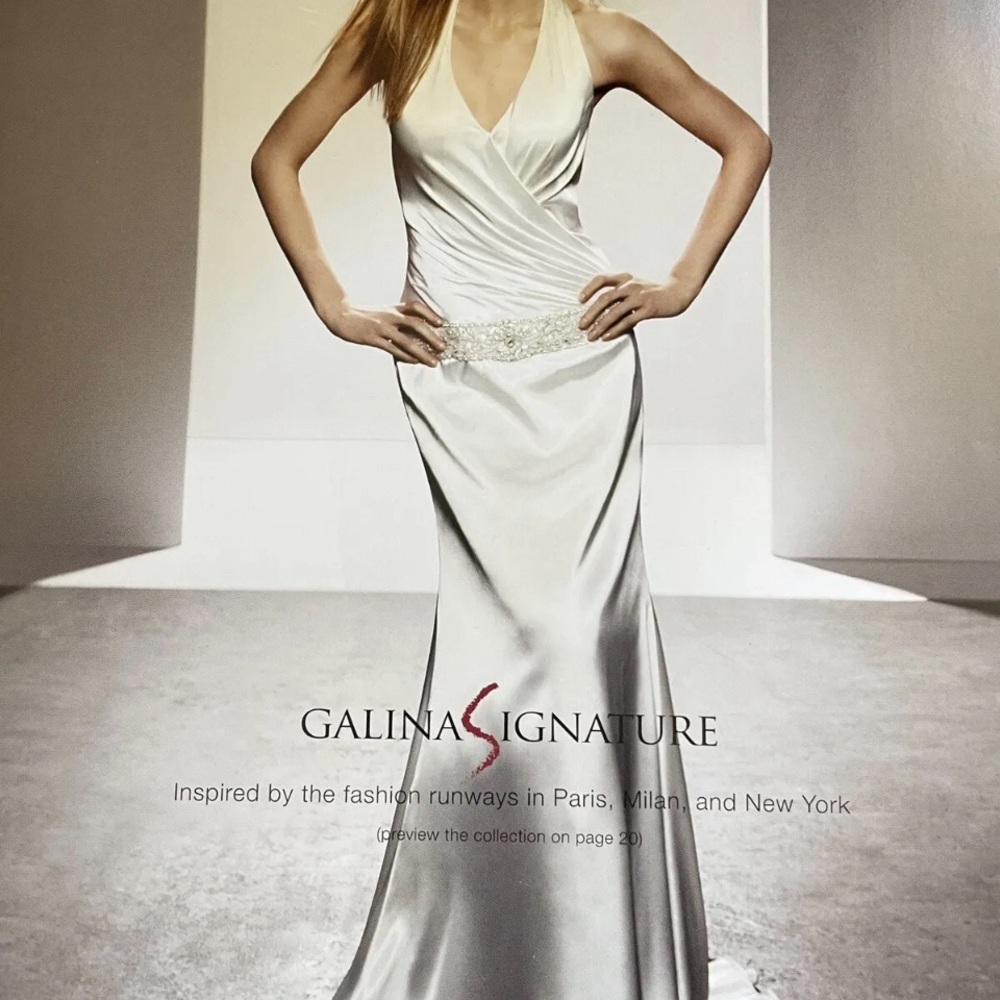 Signature Elegant White Satin Wedding Dress